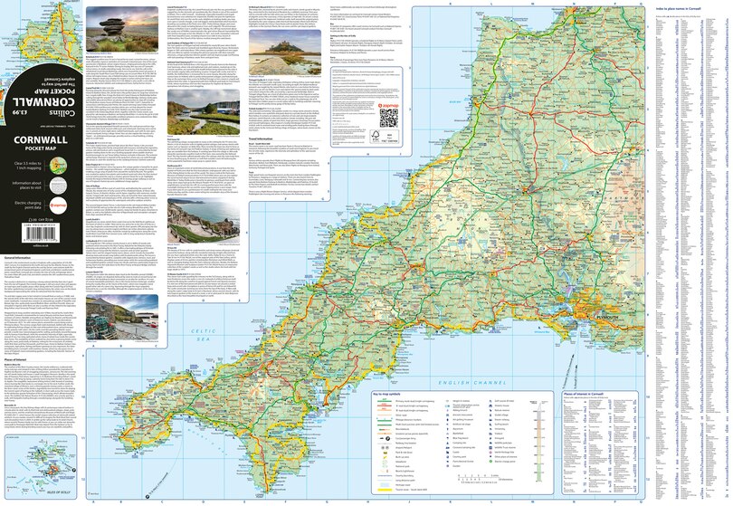 Sample content_Cornwall Pocket Map: The perfect way to explore Cornwall