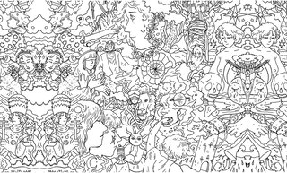 Sample content 3_Cosmic Slumber Tarot Coloring Book