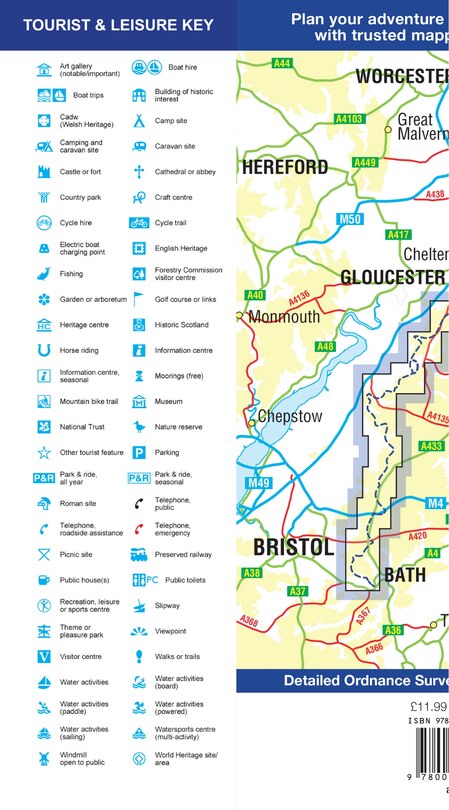 Back cover_Cotswold Way: with Ordnance Survey mapping (A-Z Adventure Series)