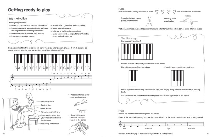 Aperçu du contenu_Couch to Concert: Beginner Piano Course