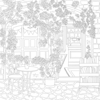 Sample content_Cozy Bookshops: Colouring Book