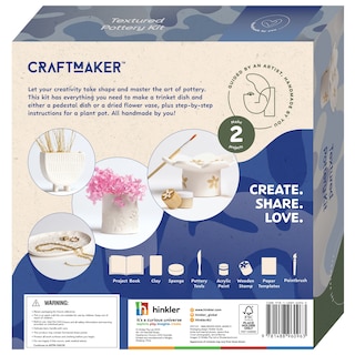 Back cover_Craft Maker Classic Textured Pottery Kit