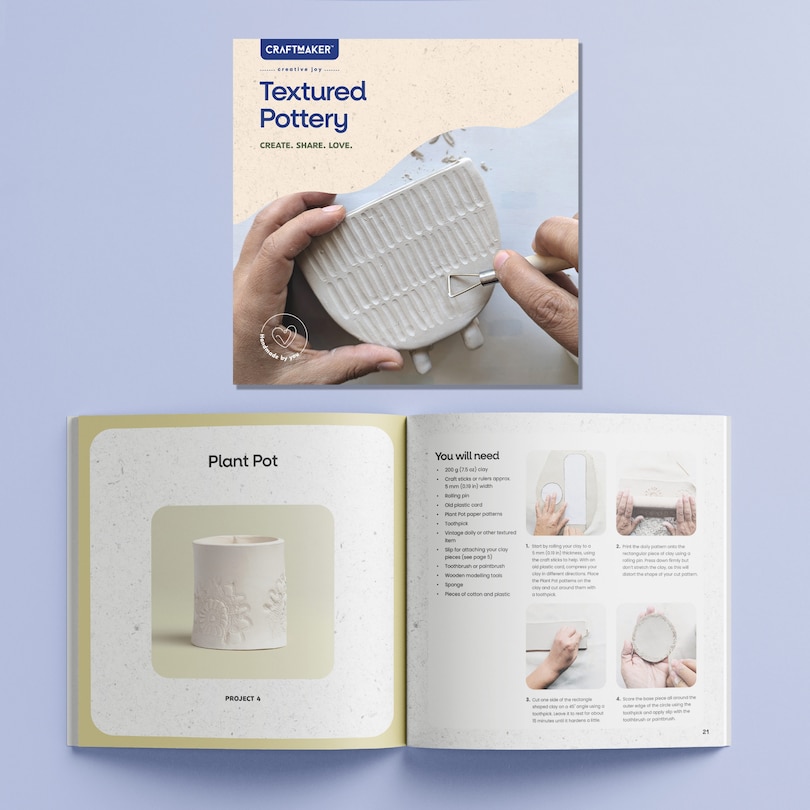 Sample content 2_Craft Maker Classic Textured Pottery Kit