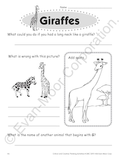 Sample content 3_Critical and Creative Thinking Activities, Grade 1 Teacher Resource