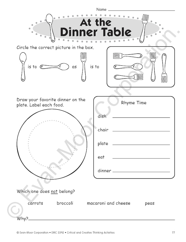 Aperçu du contenu 4_Critical and Creative Thinking Activities, Grade 2 Teacher Resource