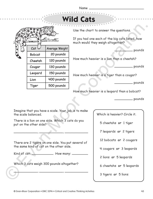 Aperçu du contenu 2_Critical and Creative Thinking Activities, Grade 4 Teacher Resource