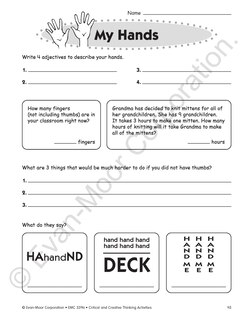 Aperçu du contenu 3_Critical and Creative Thinking Activities, Grade 4 Teacher Resource
