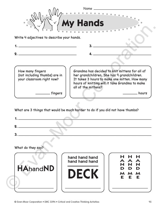 Aperçu du contenu 3_Critical and Creative Thinking Activities, Grade 4 Teacher Resource