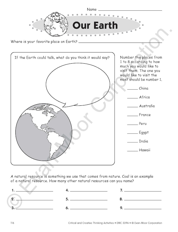 Aperçu du contenu 5_Critical and Creative Thinking Activities, Grade 4 Teacher Resource