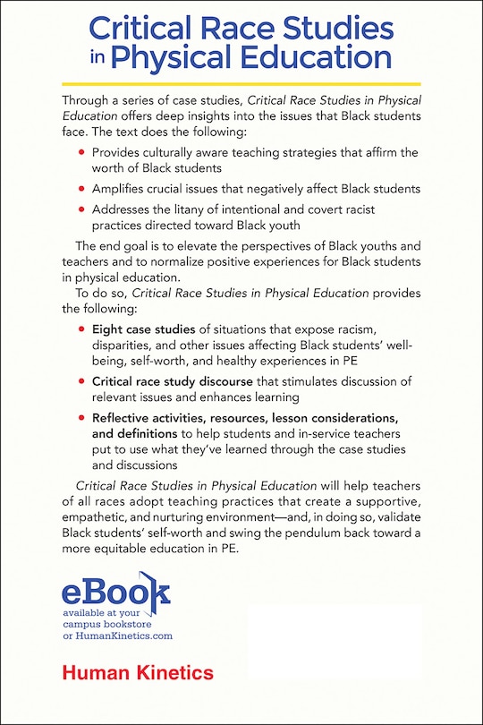 Back cover_Critical Race Studies In Physical Education