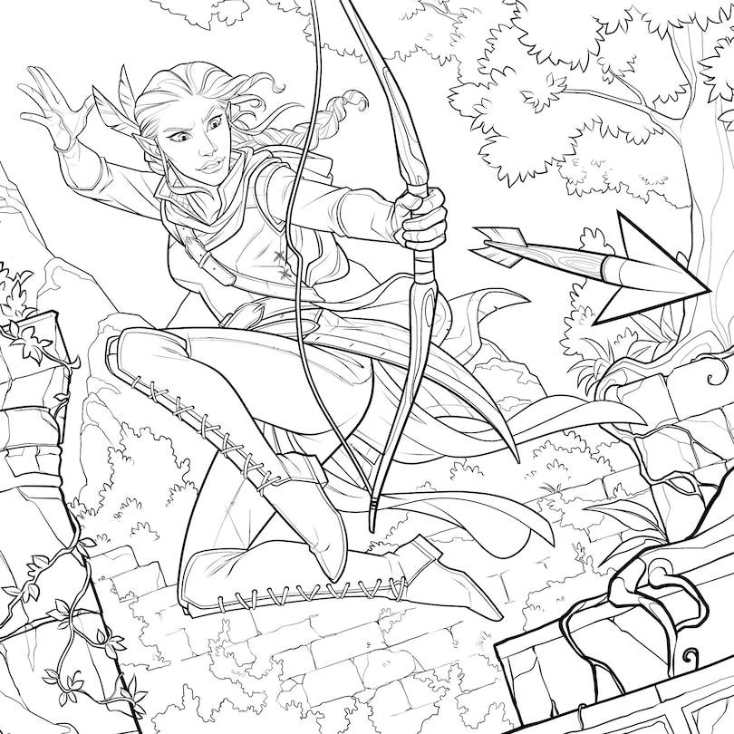 Sample content 2_Critical Role: Vox Machina Coloring Book