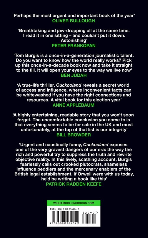 Back cover_Cuckooland: Where the Rich Own the Truth