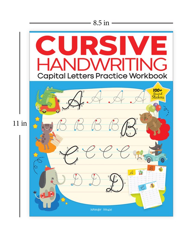 Aper&ccedil;u du contenu 4_Cursive Handwriting - Capital Letters: Practice Workbook For Children