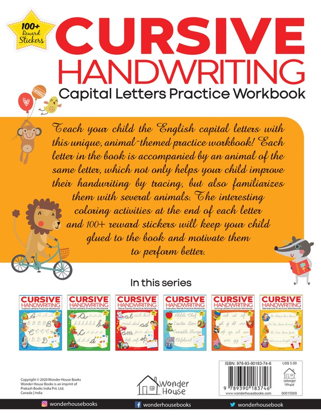 Aper&ccedil;u du contenu 5_Cursive Handwriting - Capital Letters: Practice Workbook For Children