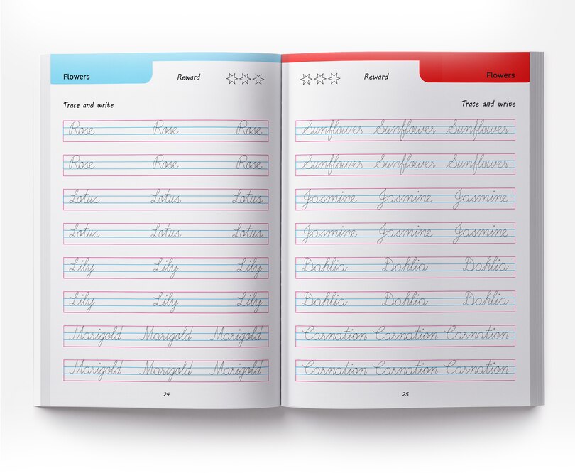 Aper&ccedil;u du contenu_Cursive Handwriting - Everyday Words: Practice Workbook For Children