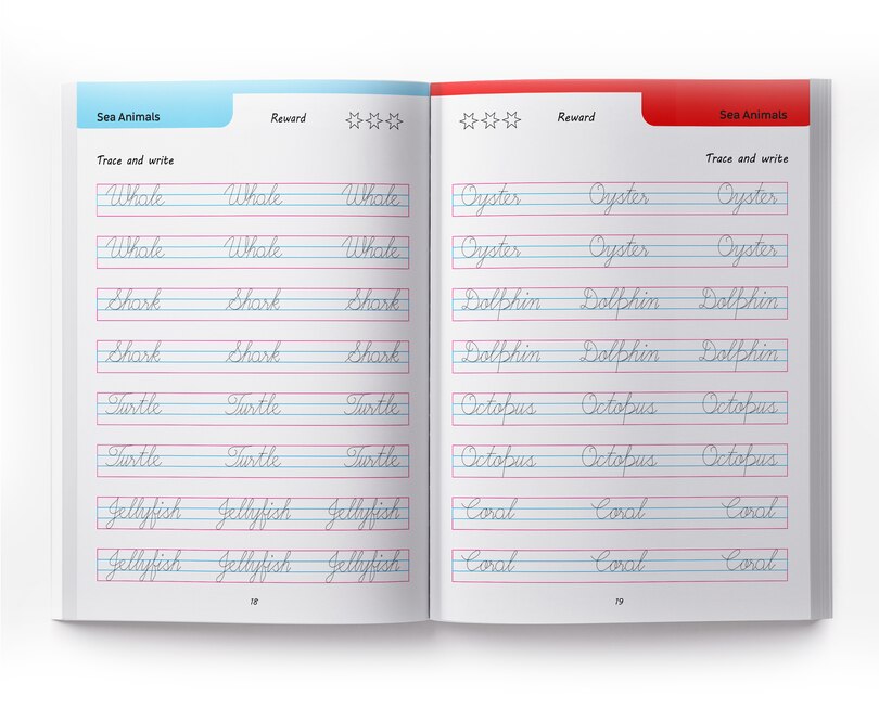 Aper&ccedil;u du contenu 2_Cursive Handwriting - Everyday Words: Practice Workbook For Children