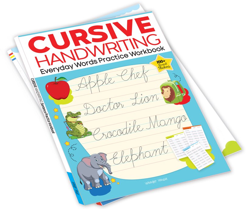 Aper&ccedil;u du contenu 3_Cursive Handwriting - Everyday Words: Practice Workbook For Children