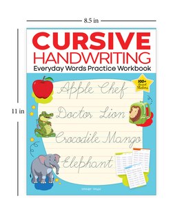 Aper&ccedil;u du contenu 4_Cursive Handwriting - Everyday Words: Practice Workbook For Children