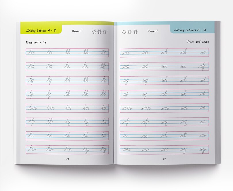 Aper&ccedil;u du contenu_Cursive Handwriting - Joining Letters: Practice Workbook For Children