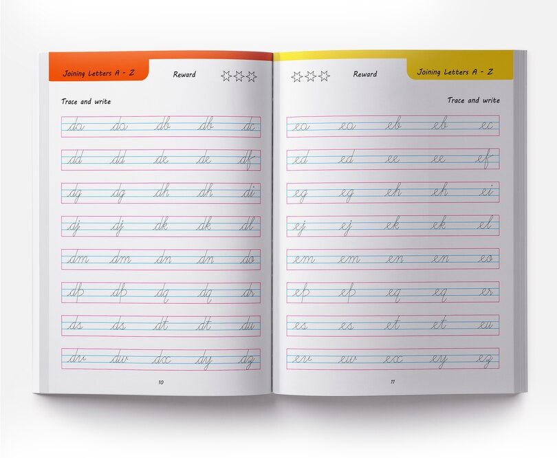 Aper&ccedil;u du contenu 2_Cursive Handwriting - Joining Letters: Practice Workbook For Children