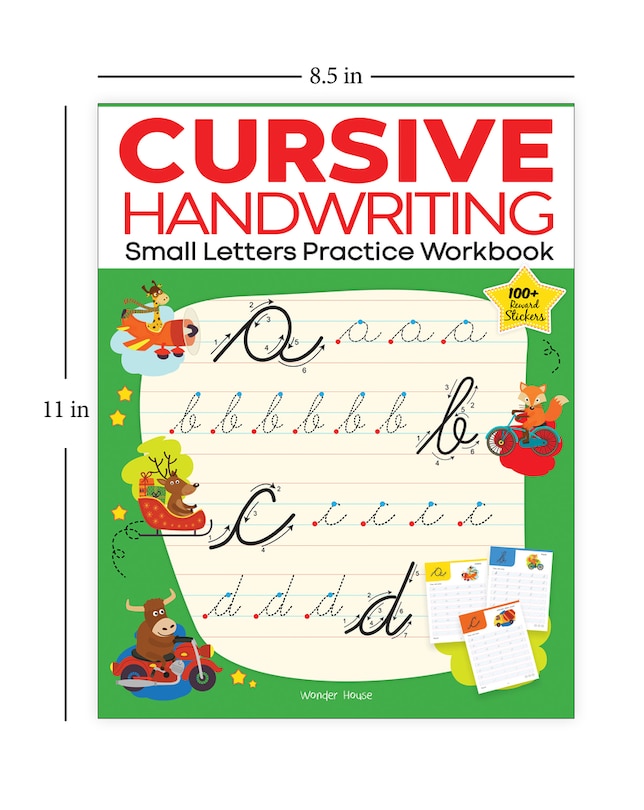 Aper&ccedil;u du contenu 4_Cursive Handwriting - Small Letters: Practice Workbook For Children