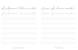 Sample content 4_Cursive Handwriting Workbook: The Declaration of Independence