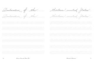 Sample content 5_Cursive Handwriting Workbook: The Declaration of Independence