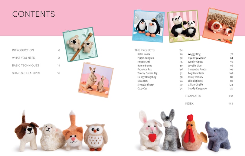 Aper&ccedil;u du contenu 3_Cute Animals to Needle Felt