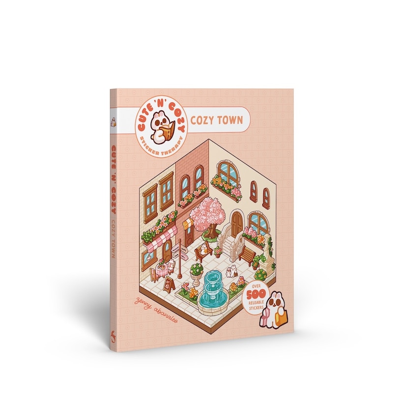 Sample content_Cute 'n' Cozy Sticker Therapy: Cute 'n' Cozy Town