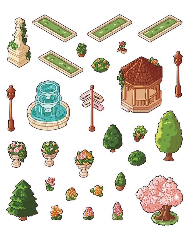 Sample content 4_Cute 'n' Cozy Sticker Therapy: Cute 'n' Cozy Town