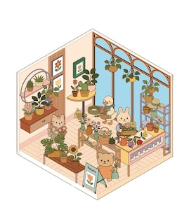 Sample content 5_Cute 'n' Cozy Sticker Therapy: Cute 'n' Cozy Town