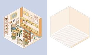 Aper&ccedil;u du contenu 2_Cute 'n' Cozy Sticker Therapy: Convenience Stores