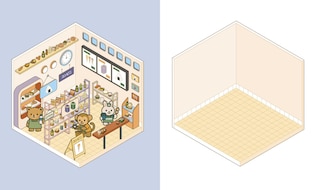 Aper&ccedil;u du contenu 4_Cute 'n' Cozy Sticker Therapy: Convenience Stores