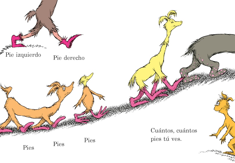 Aperçu du contenu_¡Cuántos, cuántos Pies! (The Foot Book Spanish Edition)
