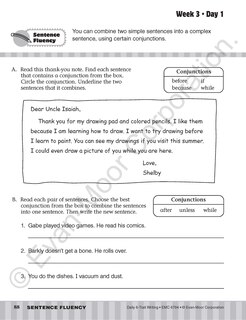 Sample content_Daily 6-Trait Writing, Grade 4 Student Edition Workbook (5-pack)