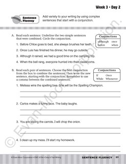 Sample content 2_Daily 6-Trait Writing, Grade 4 Student Edition Workbook (5-pack)