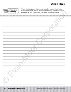 Sample content 5_Daily 6-Trait Writing, Grade 4 Student Edition Workbook (5-pack)