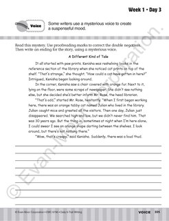 Aperçu du contenu 3_Daily 6-Trait Writing, Grade 6 Student Edition Workbook(5-pack)