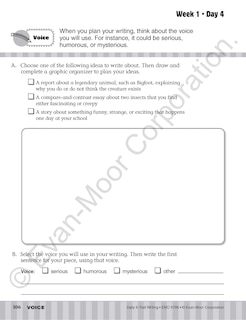Aperçu du contenu 4_Daily 6-Trait Writing, Grade 6 Student Edition Workbook(5-pack)