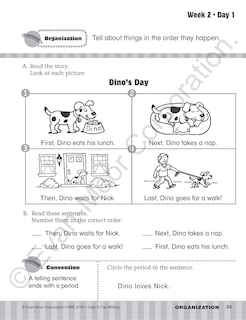 Aperçu du contenu 2_Daily 6-Trait Writing, Grade 1 Student Edition Workbook