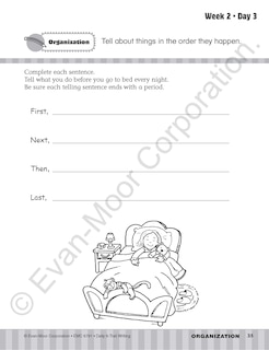 Aperçu du contenu 4_Daily 6-Trait Writing, Grade 1 Student Edition Workbook