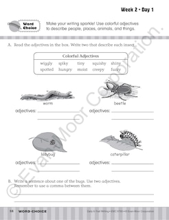 Aperçu du contenu_Daily 6-Trait Writing, Grade 3 Student Edition Workbook