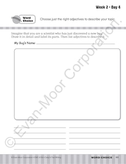 Aperçu du contenu 4_Daily 6-Trait Writing, Grade 3 Student Edition Workbook