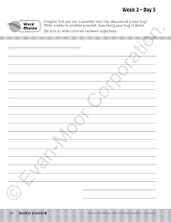Aperçu du contenu 5_Daily 6-Trait Writing, Grade 3 Student Edition Workbook