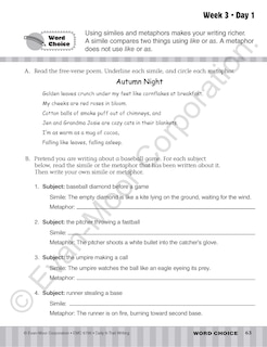 Aperçu du contenu_Daily 6-Trait Writing, Grade 5 Student Edition Workbook
