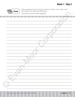 Aperçu du contenu 5_Daily 6-Trait Writing, Grade 6 Student Edition Workbook
