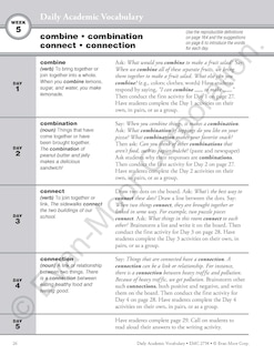 Aperçu du contenu 3_Daily Academic Vocabulary, Grade 2 Teacher Edition