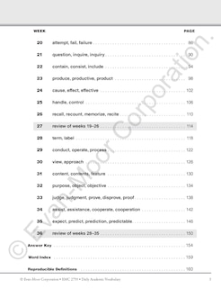 Aperçu du contenu 2_Daily Academic Vocabulary, Grade 3 Teacher Edition