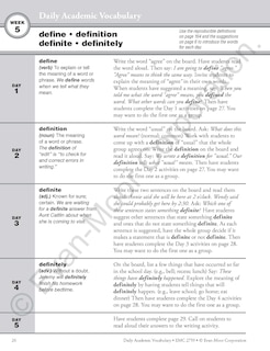 Aperçu du contenu 3_Daily Academic Vocabulary, Grade 3 Teacher Edition