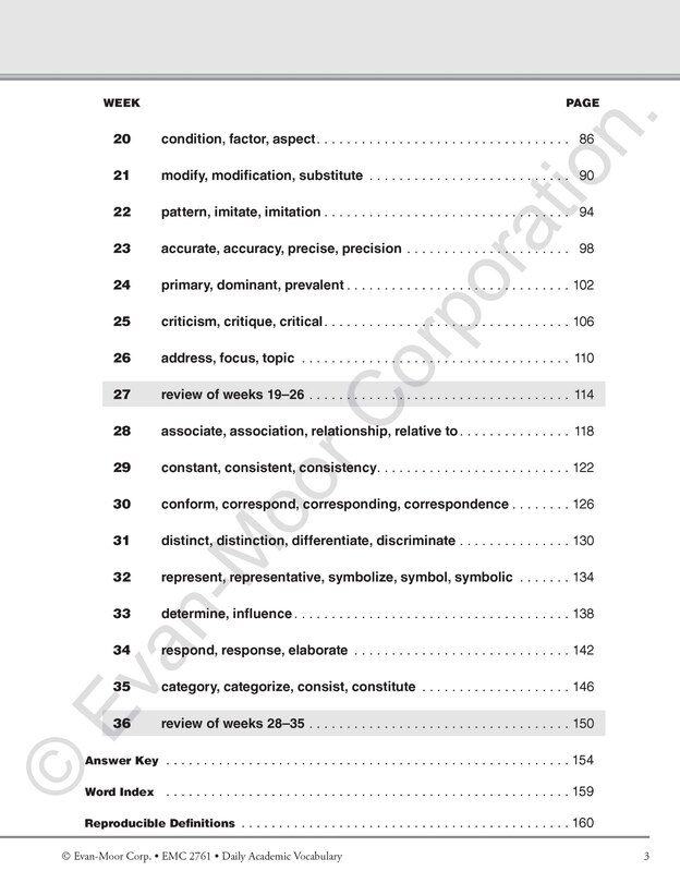 Sample content 2_Daily Academic Vocabulary, Grade 5 Teacher Edition